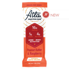 ATLAS PROTEIN BAR PEANUT BUTTER & RASPBERRY 1.9 OZ