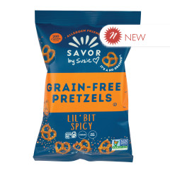 SAVOR BY SUZIE GRAIN FREE LIL SPICY PRETZELS 1.5 OZ