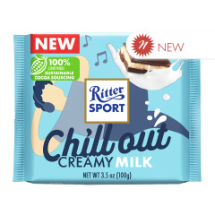 RITTER SPORT TASTY VIBES CHILL OUT CREAMY MILK 3.5 OZ BAR