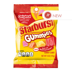 STARBUST ORIGINAL GUMMIES 5 OZ PEG BAG