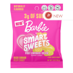 SMART SWEETS BARBIE PINK LEMONADE DREAM GUMMY CANDY 1.8 OZ BAG