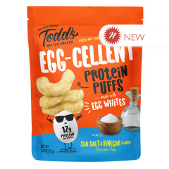 TODD’S EGG-CELLENT PROTEIN PUFFS SEA SALT & VINEGAR 2.5 OZ BAG