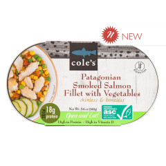 COLE'S - RTE MEAL - SMK SALMN W/VEGETAB - 5.6OZ