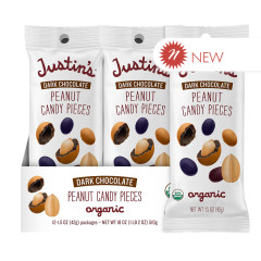 JUSTIN'S - DARK CHOCOLATE PEANUT PIECES - 1.5OZ