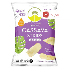 ARTISAN TROPIC CASSAVA STRIPS SEA SALT 4.5 OZ BAG