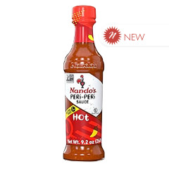 NANDO'S HOT PERI PERI SAUCE 9.2 OZ BOTTLE