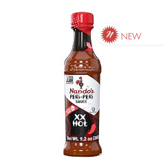 NANDO'S EXTRA HOT PERI PERI SAUCE 9.2 OZ BOTTLE