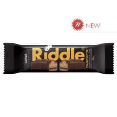 RIDDLE PEANUT BUTTER BITTER CHOCOLATE WAFER BARS 1.59 OZ BAR