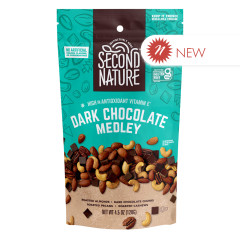 SECOND NATURE DARK CHOCOLATE MEDLEY 4.5 OZ BAG