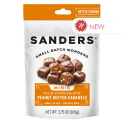 SANDERS - M CHCLT CRUNCH PEANUT BUTTER CARAMEL MINI BTE - 3.75