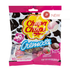 CHUPA CHUPS CREMOSA LOLLIPOPS 4.2 OZ PEG BAG