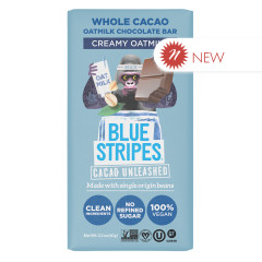 BLUE STRIPES OATMILK CHOCOLATE BAR 2.1 OZ