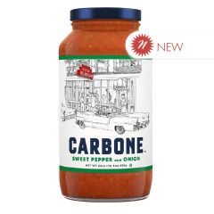 CARBONE SWEET PEPPER & ONION SAUCE 24 OZ JAR