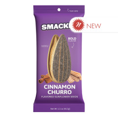 SMACKIN' CINNAMON CHURRO SUNFLOWER SEEDS 1.5 OZ BAG