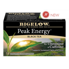 BIGELOW - PEAK ENERGY&CAFFE BLACK TEA - 18CT - PK6