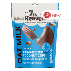 7TH HEAVEN OAT MILK CARAMELIZED COCONUT CUPS 3.7 OZ POUCH
