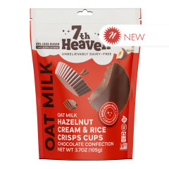 7TH HEAVEN OAT MILK HAZELNUT CREAM & RICE CRISPS CUPS 3.7 OZ POUCH
