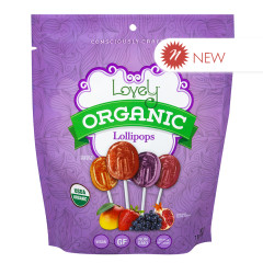 LOVELY CANDY - ORGANIC LOLLIPOPS - 7OZ