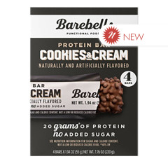 BAREBELLS - COOKIES&CREAM BARS(4CT) - 7.76OZ