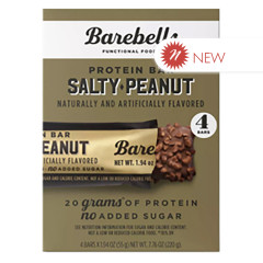 BAREBELLS - SALTY PEANUT BARS(4CT) - 7.76OZ