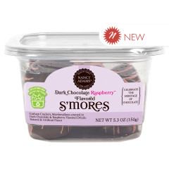 NANCY ADAMS DARK CHOCOLATE RASPBERRY S’MORES 5.3 OZ TUB