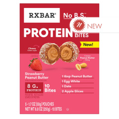 RX BAR - PROTEIN BITES PEANUT BUTTER STRAWBERRY(5CT) - 8.8OZ