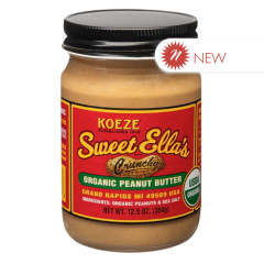 SWEET ELLA'S - ORGANIC CRUN PEANUT BUTTER - 12.5OZ