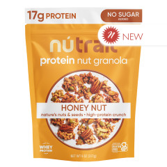 NUTRAIL - HONEY NUT PROTEIN GRANOLA - 8OZ