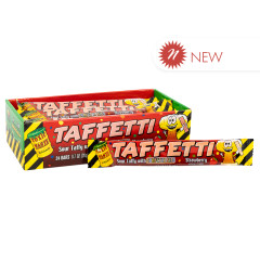 TOXIC WASTE TAFFETTI STRAWBERRY SOUR TAFFY 0.7 OZ