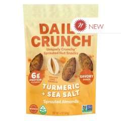 DAILY CRUNCH - TUMERIC SSLT SPROUTED ALMONDS - 4OZ