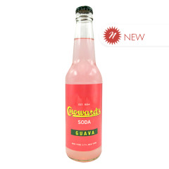 CHOWARD’S GUAVA SODA 12 OZ BOTTLE