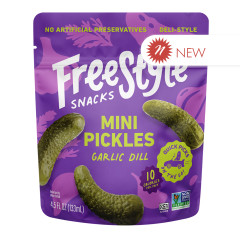 FREESTYLE SNACKS - GARLIC DILL PICKLES - 4.5OZ