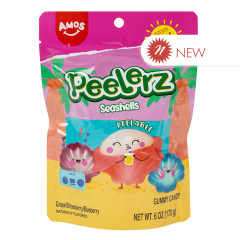 PEELERZ GUMMY SEASHELLS 6 OZ BAG