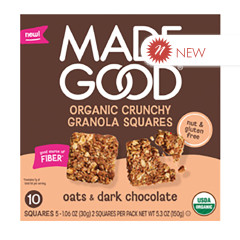 MADEGOOD - CRUNCHY GRAN SQS OAT&DK CHC(5CT) - 5.3OZ
