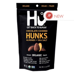 HU - ALMONDS & SEA SALT CHOCOLATE HUNKS - 4OZ - PK6