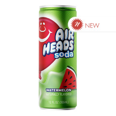 AIRHEADS WATERMELON SODA 12 OZ CAN