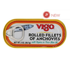 VIGO ROLLED ANCHOVIES 12OZ - PK12