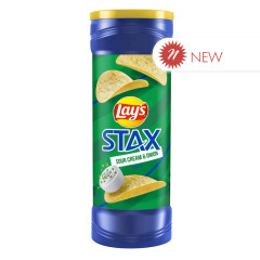 LAY'S - STAX CANISTER - SOUR CREAM & ONION - 5.5OZ