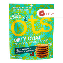 O'TS - DIRTY CHAI OATMEAL COOKIES - 4OZ - PK6