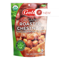 GALIL - ORGANIC ROASTED CHESTNUTS - 3.5OZ - PK24