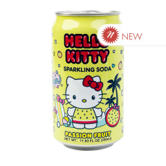 HELLO KITTY PASSION FRUIT SPARKLING SODA 11.83 OZ CAN