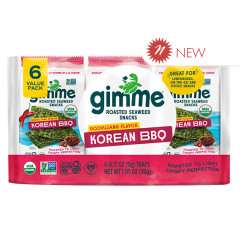 GIMME - KOREAN BARBECUE SEAWEED SNACK (6CT) - 1.05OZ