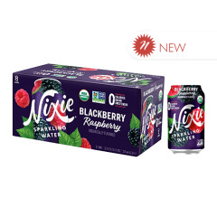 NIXIE - ORG SPRK WATER - BBERRY RASP(3PKS - 8CT) - 12OZ