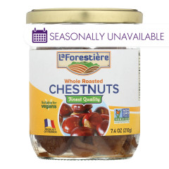 LA FORESTIERE ROASTED WHOLE CHESTNUTS 7.4 OZ JAR