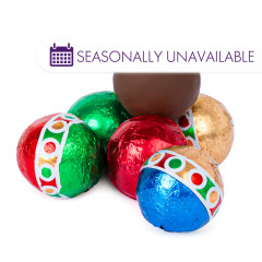 MADELAINE MILK CHOCOLATE CHRISTMAS FOILED BALLS