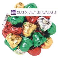 MADELAINE MILK CHOCOLATE FOILED CHRISTMAS BELLS