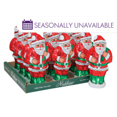 MADELAINE MILK CHOCOLATE FOILED SOLID SANTA 6 OZ