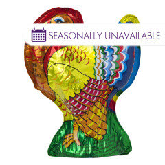 MADELAINE MILK CHOCOLATE FOILED SOLID TURKEY 6 OZ