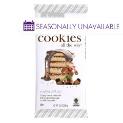 CHUAO MILK CHOCOLATE COOKIES ALL THE WAY 2.8 OZ BAR