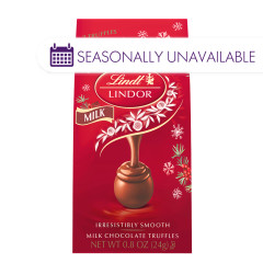 LINDT LINDOR MILK CHOCOLATE 0.8 OZ MINI BAGS